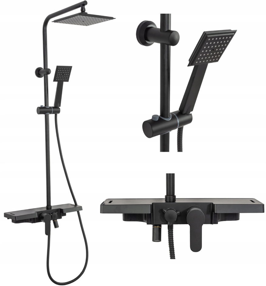 Exponovaný sprchový set Rea Bravo Black